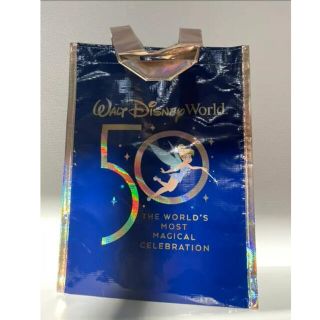 ディズニー(Disney)の大人気！　日本未発売　ディズニー　WDW 50周年　ショッピングバック　Sサイズ(キャラクターグッズ)