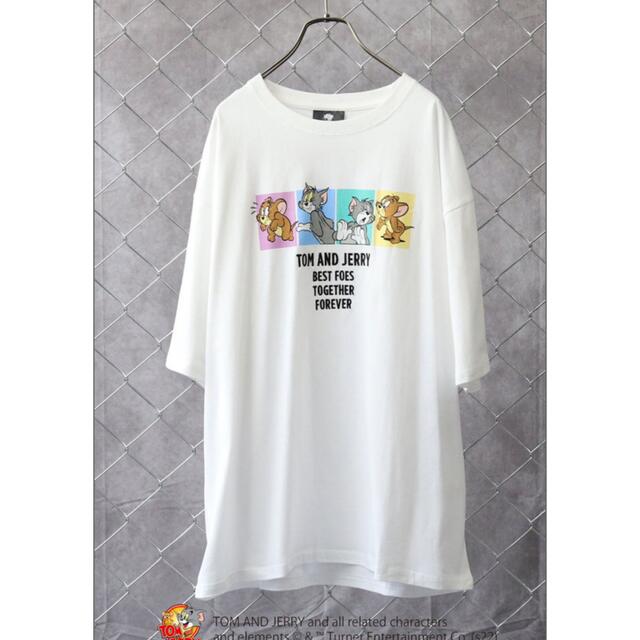 Right-on(ライトオン)のトムとジェリー、Tシャツ2枚セット レディースのトップス(Tシャツ(半袖/袖なし))の商品写真