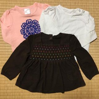 ギャップキッズ(GAP Kids)のもず様専用　70サイズ　長袖カットソー　3枚セット　GAP 他(シャツ/カットソー)