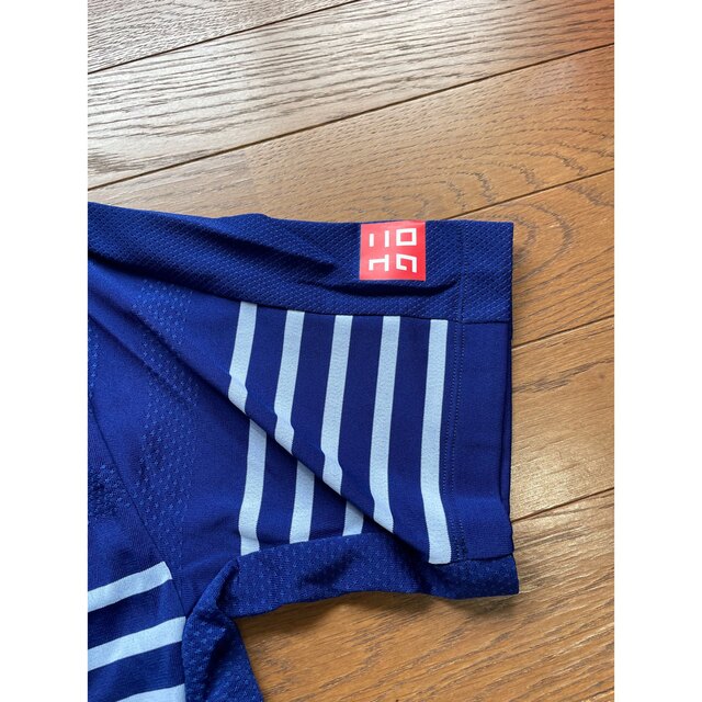 UNIQLO(ユニクロ)の新品 ユニクロ ドライEXポロシャツ 錦織圭 Lサイズ BLUE スポーツ/アウトドアのテニス(ウェア)の商品写真