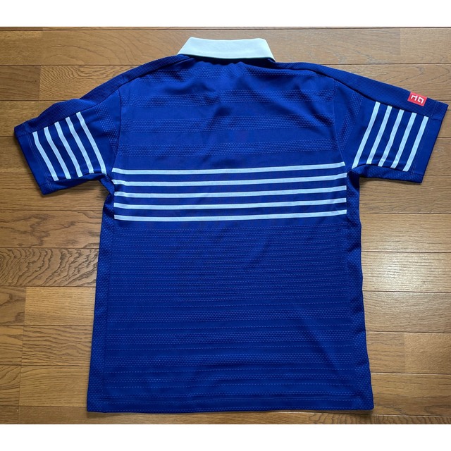 UNIQLO(ユニクロ)の新品 ユニクロ ドライEXポロシャツ 錦織圭 Lサイズ BLUE スポーツ/アウトドアのテニス(ウェア)の商品写真