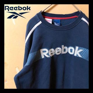 リーボック(Reebok)のリーボック　刺繍ロゴ　スウェット　ネイビー(スウェット)