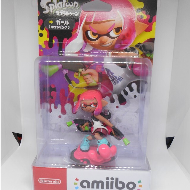 Nintendo Switch(ニンテンドースイッチ)のamiibo ガール ネオンピンク (スプラトゥーンシリーズ) エンタメ/ホビーのフィギュア(ゲームキャラクター)の商品写真