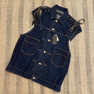 soduk スドーク　overlap denim vest デニム ジレ ベスト