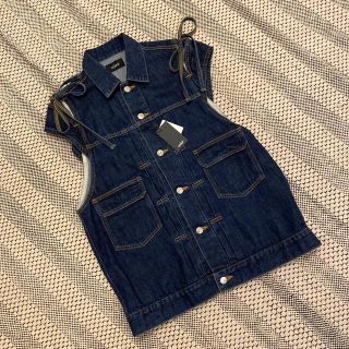 soduk スドーク　overlap denim vest デニム ジレ ベスト