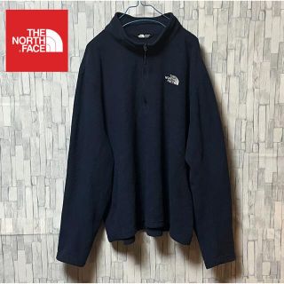 ザノースフェイス(THE NORTH FACE)のノースフェイス☆ フリース　ジャケット 刺繍ロゴ XXL ネイビー×ホワイト(ブルゾン)