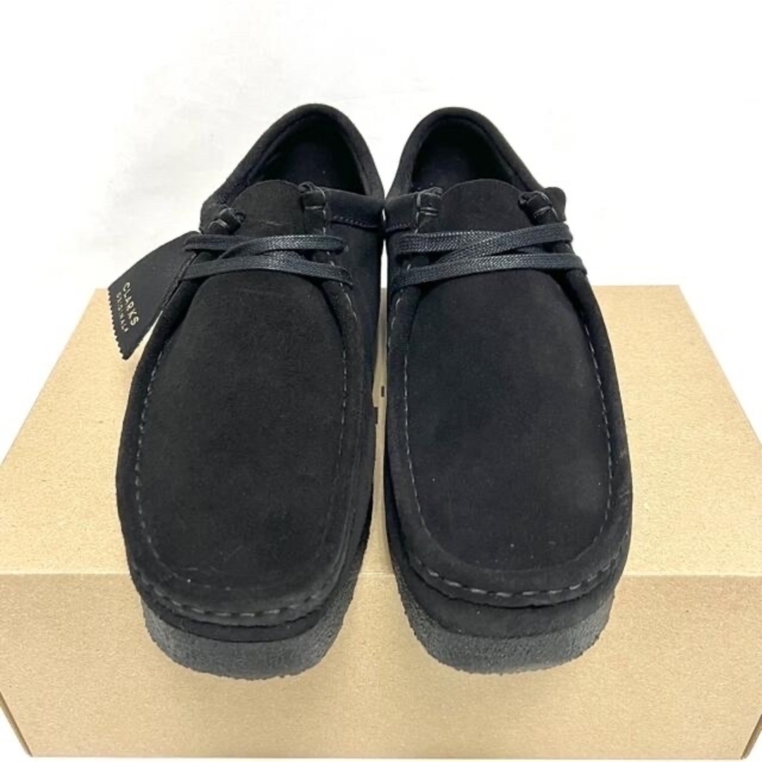 難あり 新品 クラークス Wallabee ワラビー Clarks 黒 ロー26 大人気