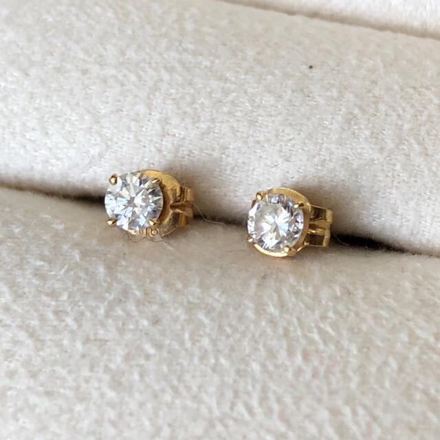 専用　ヴァンドーム青山✨K18YG×ダイヤ0.2ct（計）✨キャトルピアス