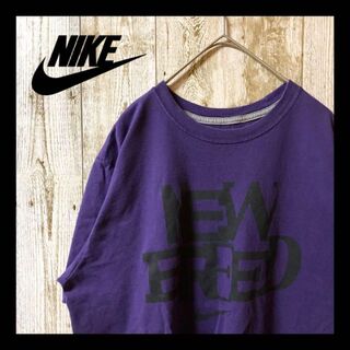 ナイキ(NIKE)のオーバーサイズ　ビッグシルエット　ビッグロゴ　ナイキ　Tシャツ　紫　パープル(Tシャツ/カットソー(半袖/袖なし))