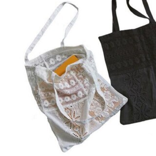 トゥデイフル(TODAYFUL)の新品未使用 todayful patchwork lace bag ノベルティ(トートバッグ)
