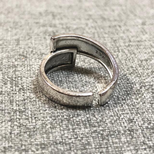 リング 指輪 レディース シルバー 12号 フリーサイズ フリーリング 英語 レディースのアクセサリー(リング(指輪))の商品写真