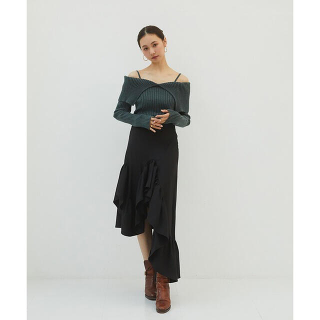 Asymmetry long skirt - ロングスカート