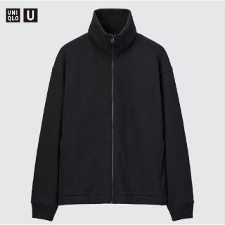 ユニクロ(UNIQLO)のユニクロ ボアスウェットトラックジャケット XS ブラック(スウェット)