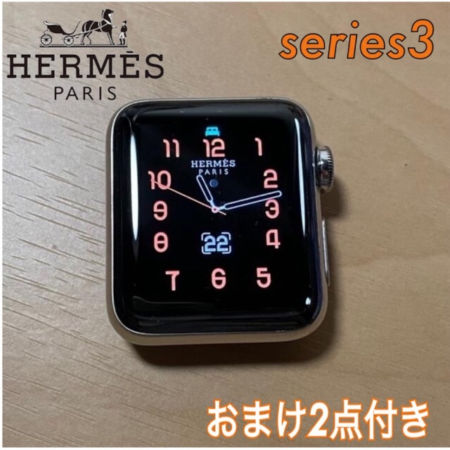 黒タタキSL/朱天黒 【オマケ2点付き♪】アップルウォッチ エルメス