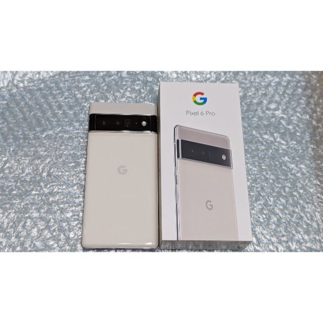 Google Pixel(グーグルピクセル)のGoogle Pixel 6 Pro Cloudy White SIMフリー スマホ/家電/カメラのスマートフォン/携帯電話(スマートフォン本体)の商品写真