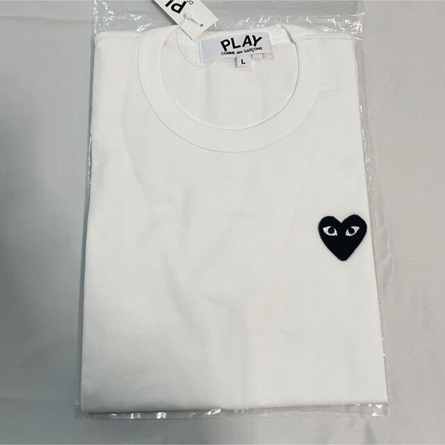 新品】プレイコムデギャルソン Tシャツ レディースLサイズ白 三点セット-