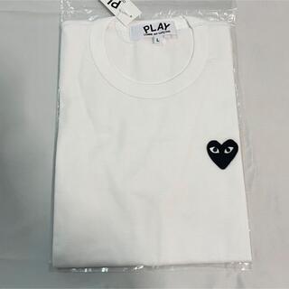 【新品】プレイコムデギャルソン Tシャツ レディースLサイズ白　黒ハート