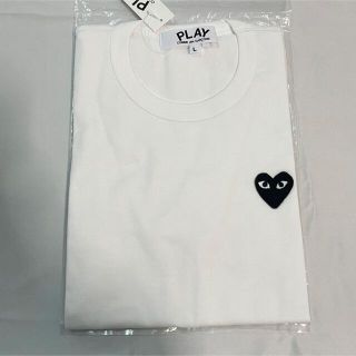 サイズL新品未使用プレイコムデギャルソンゴールドハートTシャツカットソー