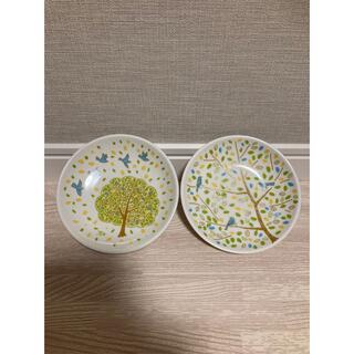 市川和美さん　デザイン　「小鳥と森の小皿」　小皿セット　ガスト　すかいらーく(食器)