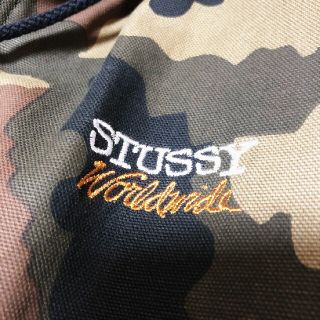 STUSSY   Stussyステューシー/迷彩 カモフラ 総柄 刺繍ロゴ 中綿