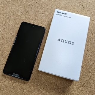 アクオス(AQUOS)の【毎日値下】SHARP AQUOS sense4 lite 64GB ブラック(スマートフォン本体)