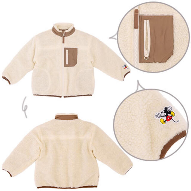ディズニー リバーシブルジャケット ふわふわモコモコ 身につけ グッズ ふわモコ 1