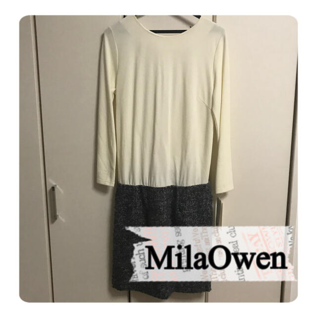 Mila Owen(ミラオーウェン)の新品・未使用　ミラオーウェン   ワンピース  フリーサイズ レディースのワンピース(ミニワンピース)の商品写真