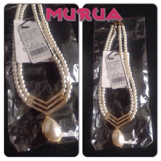 ムルーア(MURUA)の新品 MURUA♥︎パールネックレス(ネックレス)