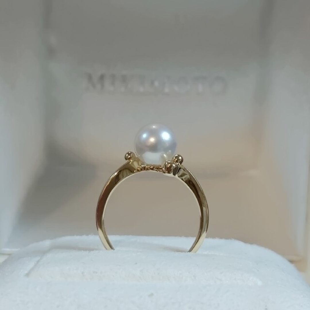 格安販売の ミキモト MIKIMOTO K18リング 9号 アコヤ パール 真珠 高級