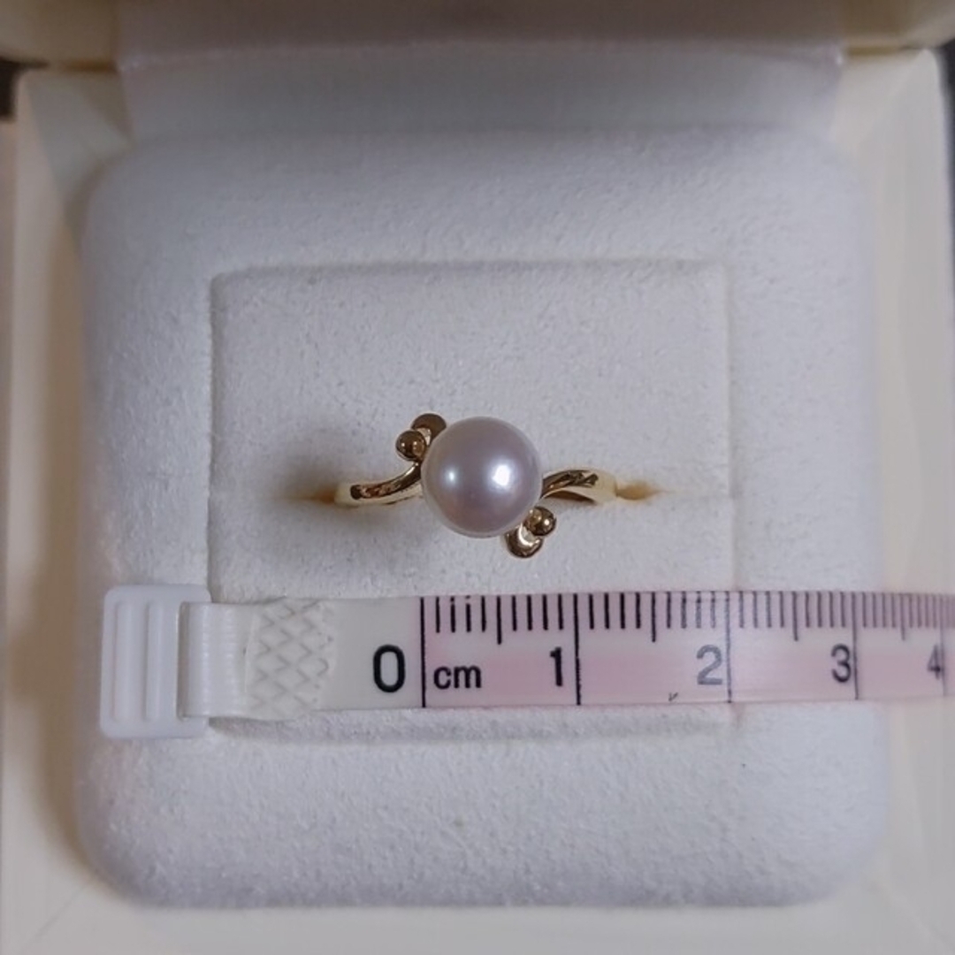 MIKIMOTO ミキモト K18 リング 9号 アコヤ パール 真珠 高級-