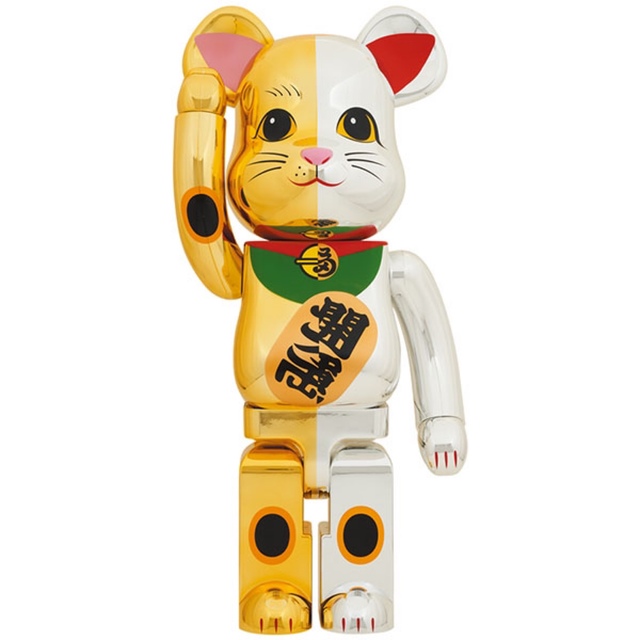 BE@RBRICK - BE@RBRICK 招き猫 千万両 金×開運 銀 1000％の通販 by バヌー's shop｜ベアブリックならラクマ