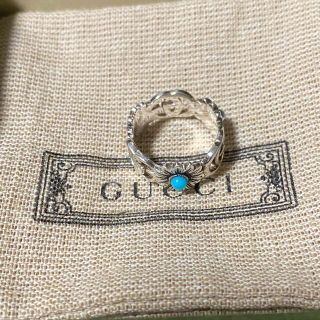 グッチ(Gucci)のGUCCI Double G Flower Ring "Turquoise"(リング(指輪))