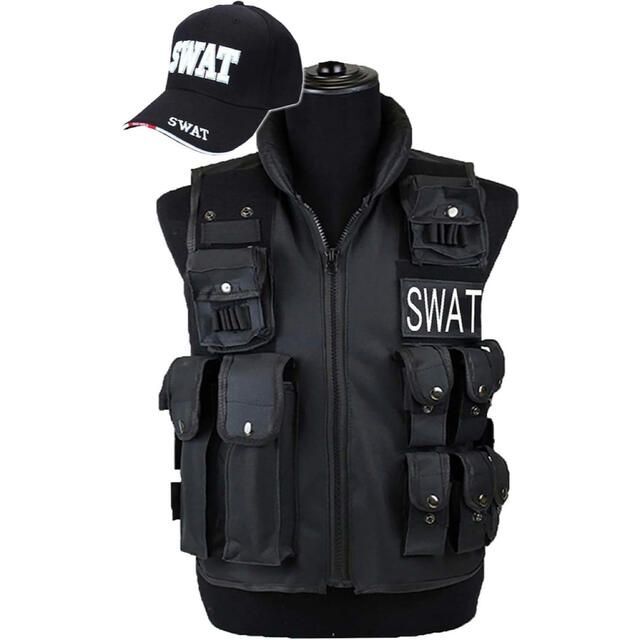 新品》SWAT 特殊部隊 コスプレ 男女兼用 ハロウィン 衣装 2点セットの ...