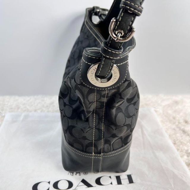 COACH(コーチ)の✨美品✨ COACH コーチ　ワンショルダーバッグ　シグネチャー　キャンバス レディースのバッグ(ハンドバッグ)の商品写真