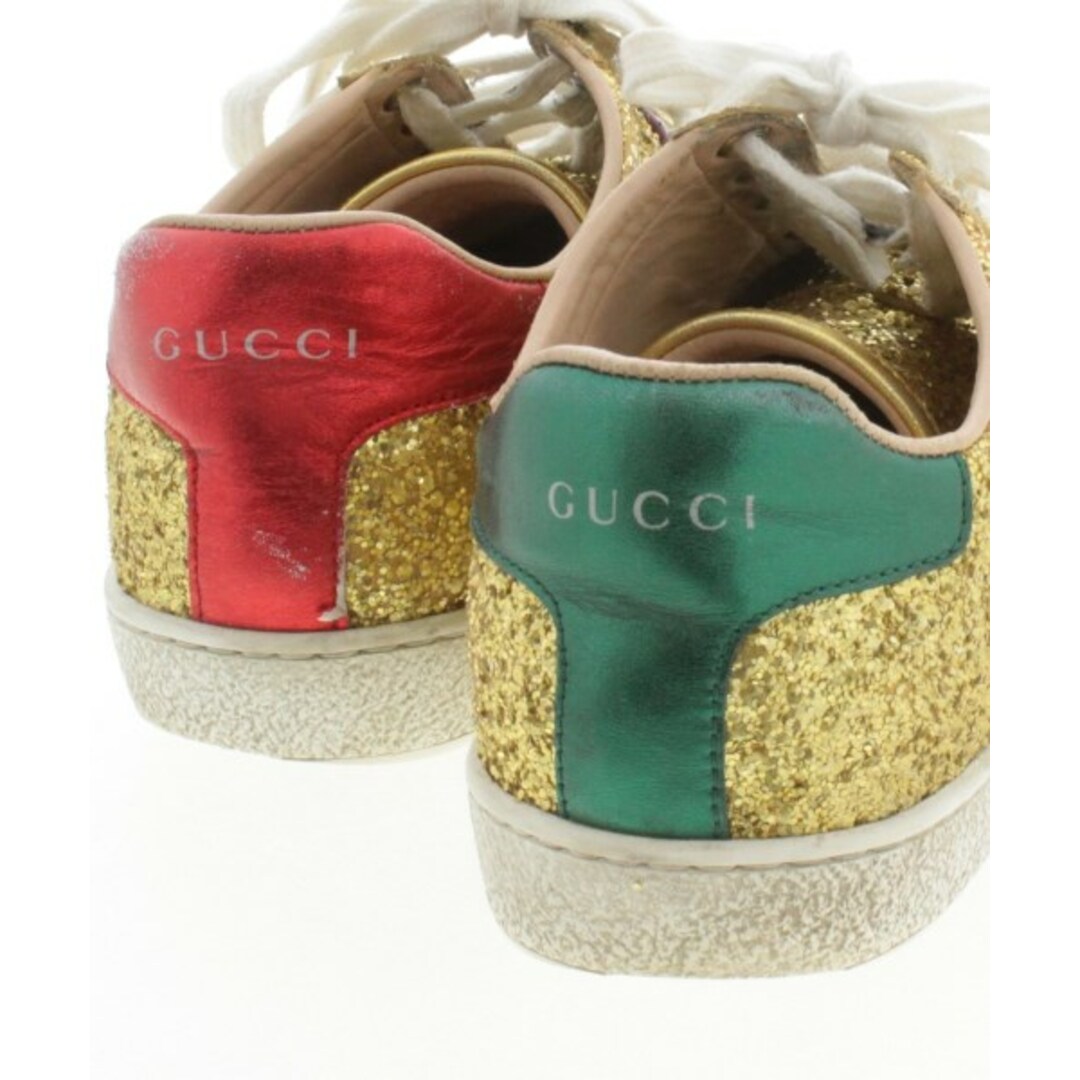 Gucci(グッチ)のGUCCI グッチ スニーカー 42(27cm位) ゴールド 【古着】【中古】 レディースの靴/シューズ(スニーカー)の商品写真