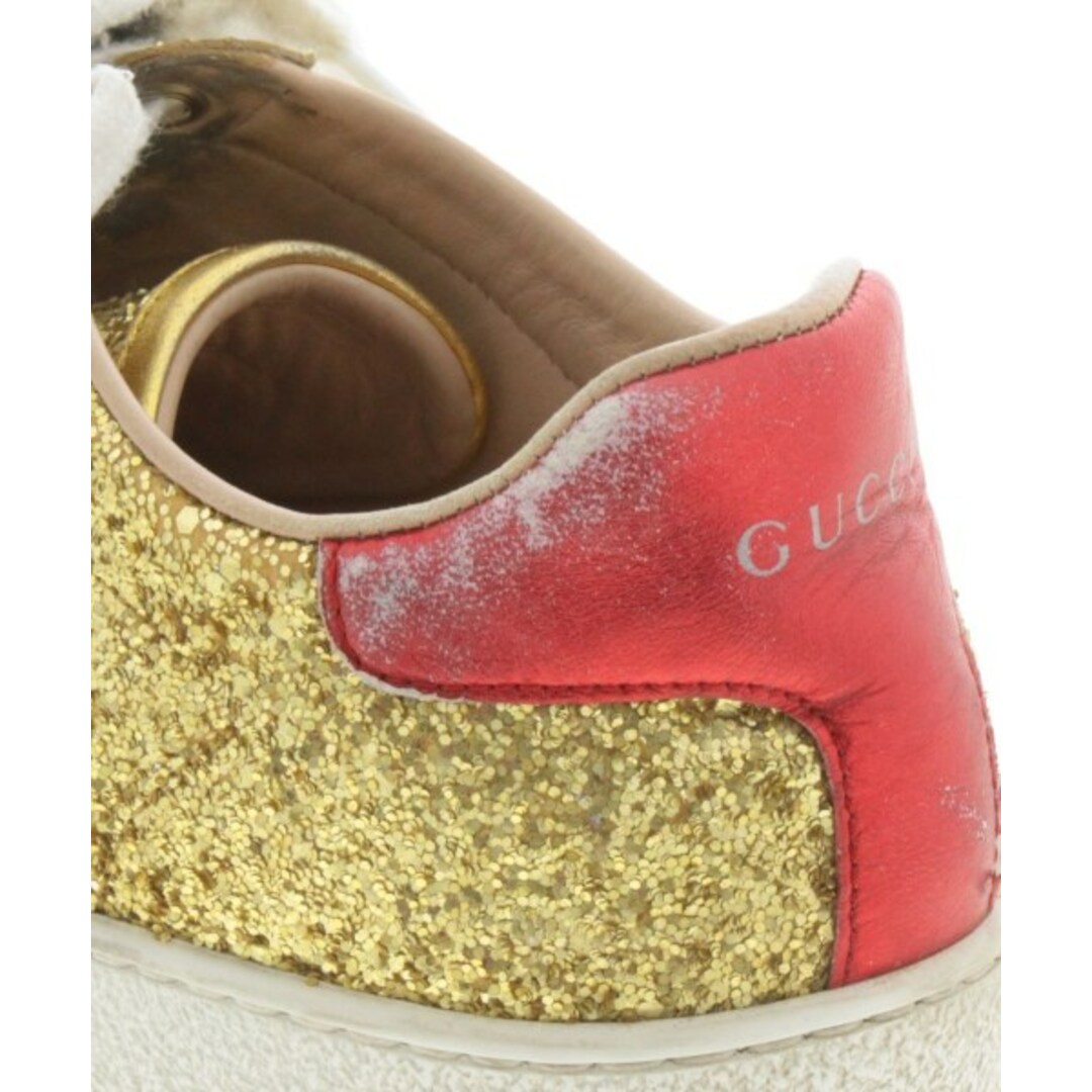 Gucci(グッチ)のGUCCI グッチ スニーカー 42(27cm位) ゴールド 【古着】【中古】 レディースの靴/シューズ(スニーカー)の商品写真