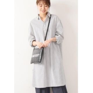 スピックアンドスパン(Spick & Span)のSpick&Span パールボタンロングシャツ(ロングワンピース/マキシワンピース)