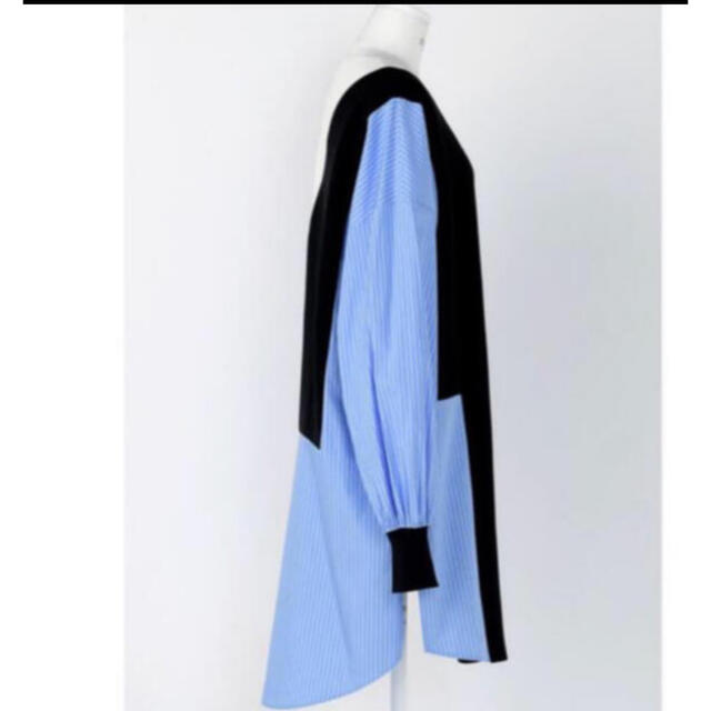 新品タグ付 ENFOLDダブルサテンニット×SHIRT PULLOVER38
