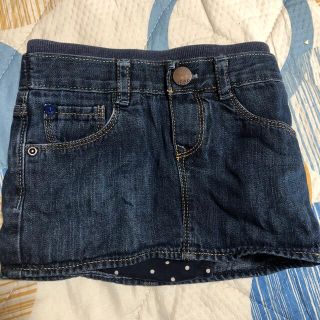 ベビーギャップ(babyGAP)のインパン付き　デニムスカート(スカート)