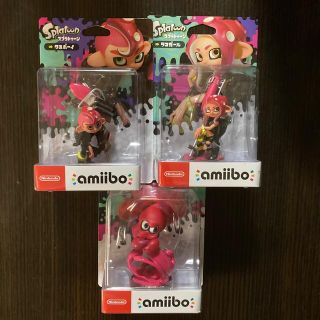 ニンテンドウ(任天堂)のamiibo タコガール　タコボーイ　タコ　３つセット　トリプルセット(ゲームキャラクター)