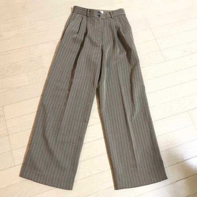 【新品】TODAYFUL ストライプワイドパンツ ストライプワイドトラウザーズ