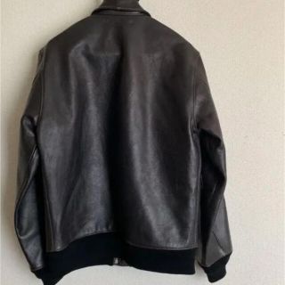 ワコマリア a-2 A-2 XL ブラック レザーフライトジャケット