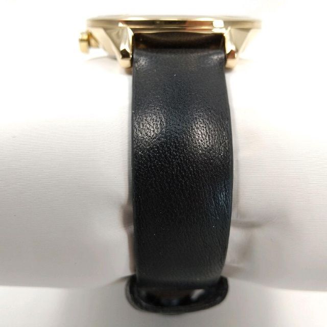 【美品】 FURLA フルラ 腕時計 メトロポリス イエローゴールド レザー
