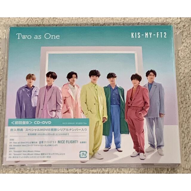 Kis-My-Ft2(キスマイフットツー)のTwo as One 初回盤B シリアルコード無し エンタメ/ホビーのCD(ポップス/ロック(邦楽))の商品写真