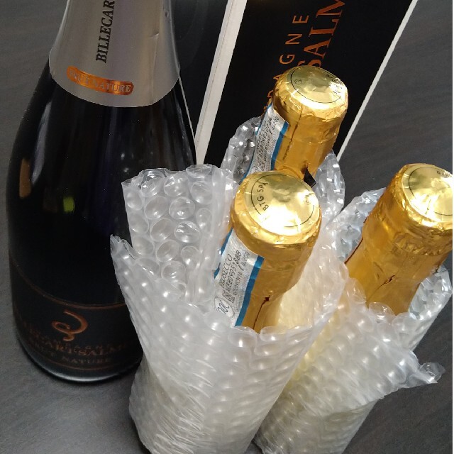 ※今だけ限定価格!!!CHAMPAGNE【ビルカール・サルモン】✖ワイン3本付! 食品/飲料/酒の酒(シャンパン/スパークリングワイン)の商品写真