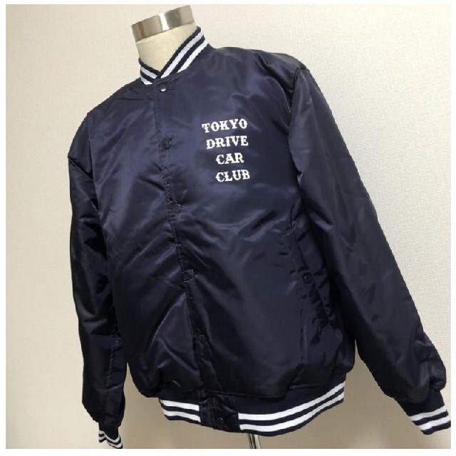 tokyo drive car club Stadium Jacket ネイビー メンズのジャケット/アウター(スタジャン)の商品写真