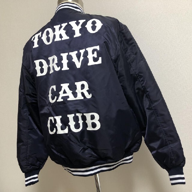 tokyo drive car club Stadium Jacket ネイビー メンズのジャケット/アウター(スタジャン)の商品写真