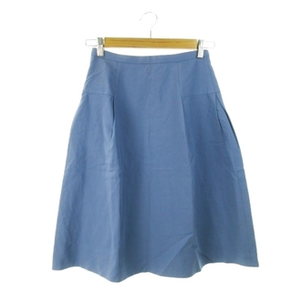 トゥモローランド(TOMORROWLAND)のトゥモローランド スカート フレア ミモレ ロング 小さいサイズ 32 青(ロングスカート)