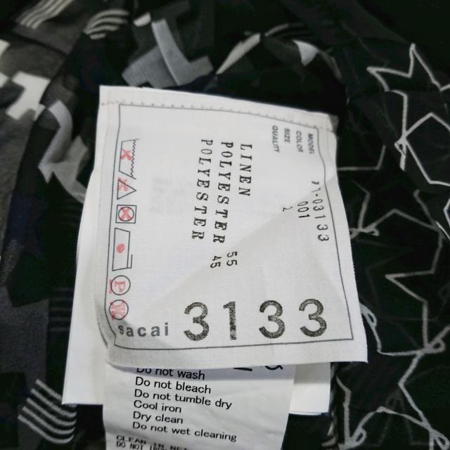 Sacai(サカイ) 半袖カットソー サイズ2 M - 商品の状態 最安値 メンズ