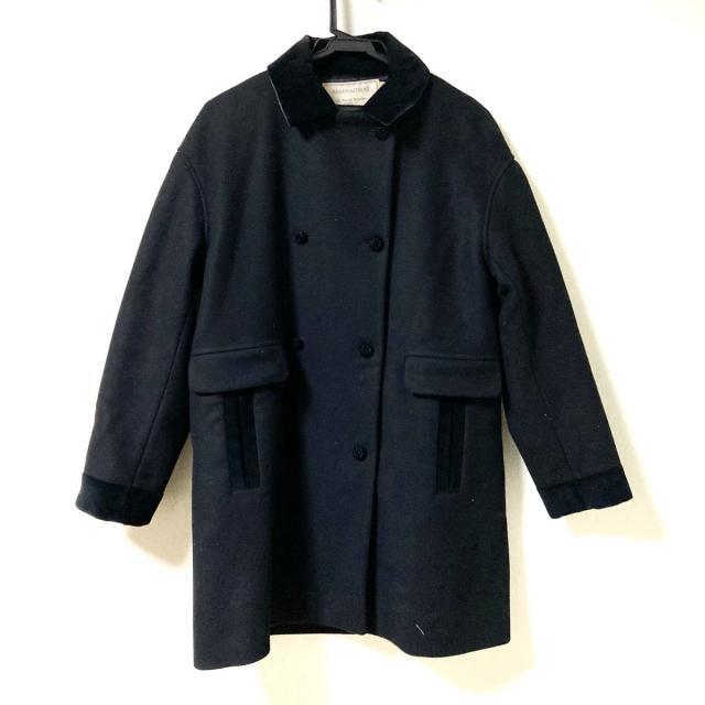 MAISON KITSUNE'(メゾンキツネ)のメゾンキツネ コート サイズ36 S - 黒 レディースのジャケット/アウター(その他)の商品写真